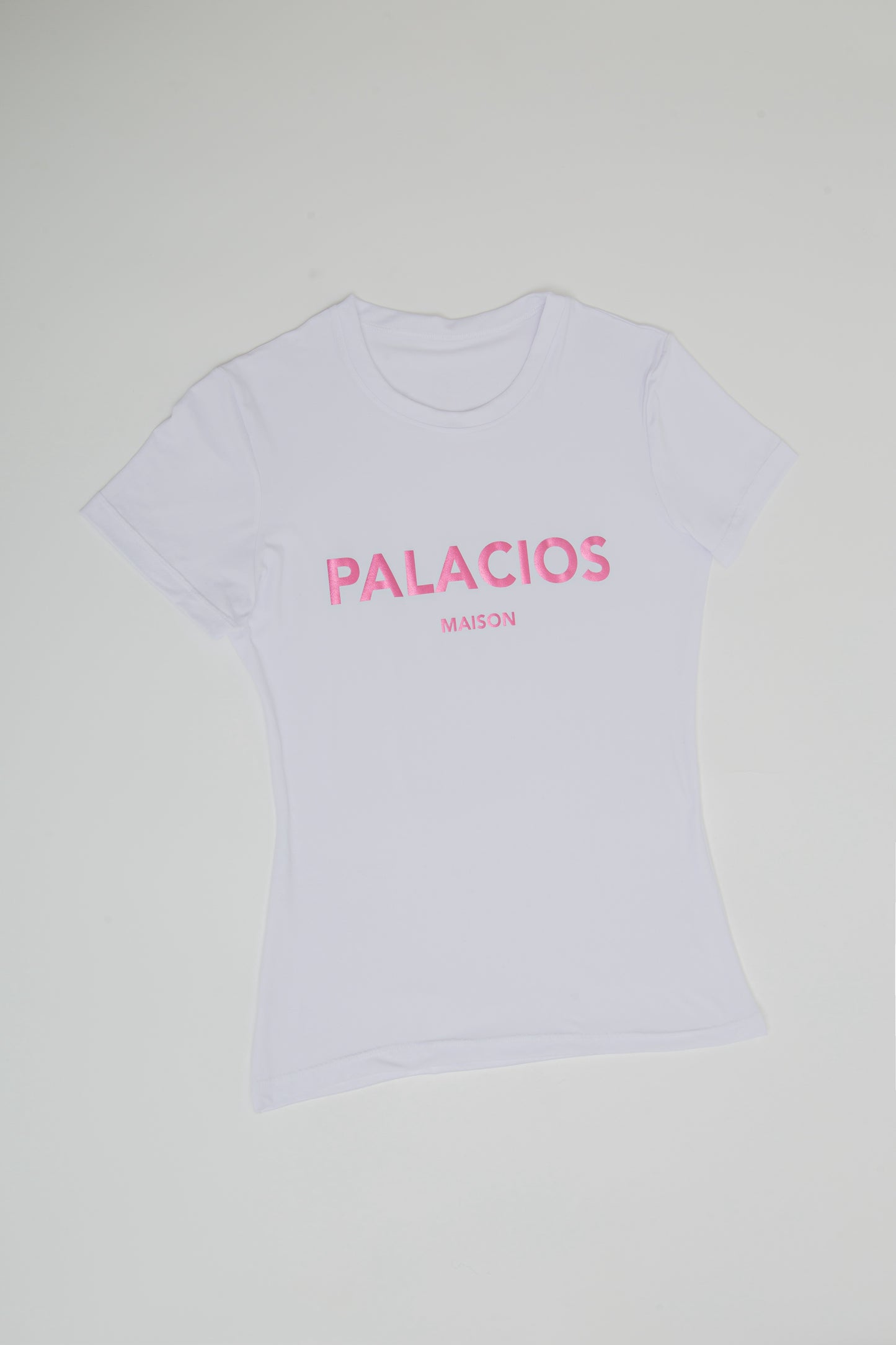 CAMISETA PALACIOS CON ESTAMPADO ROSA