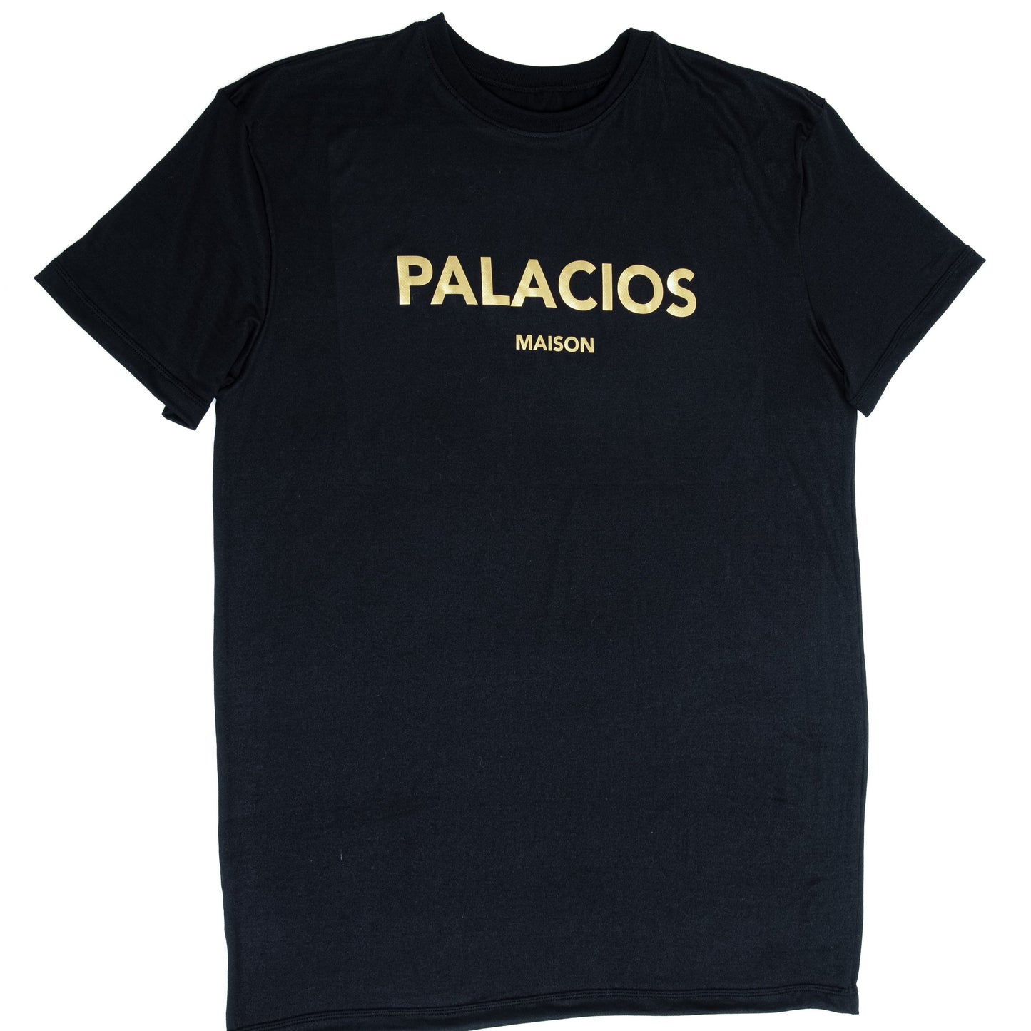 CAMISETA ESTAMPADA LOGO PALACIOS DORADO