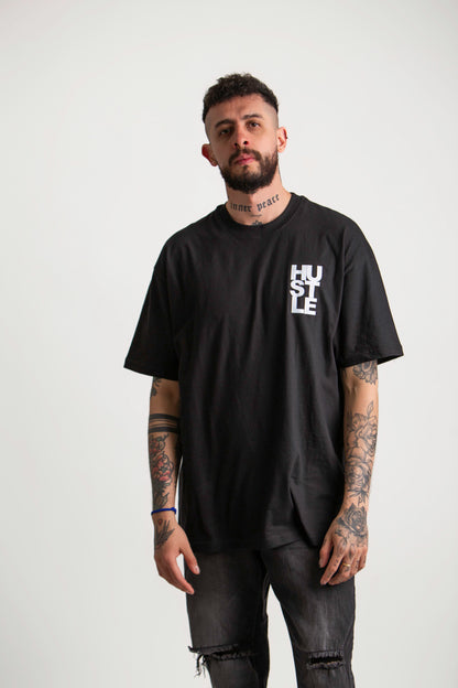 HUSTLE USD OVERSIZE NEGRA