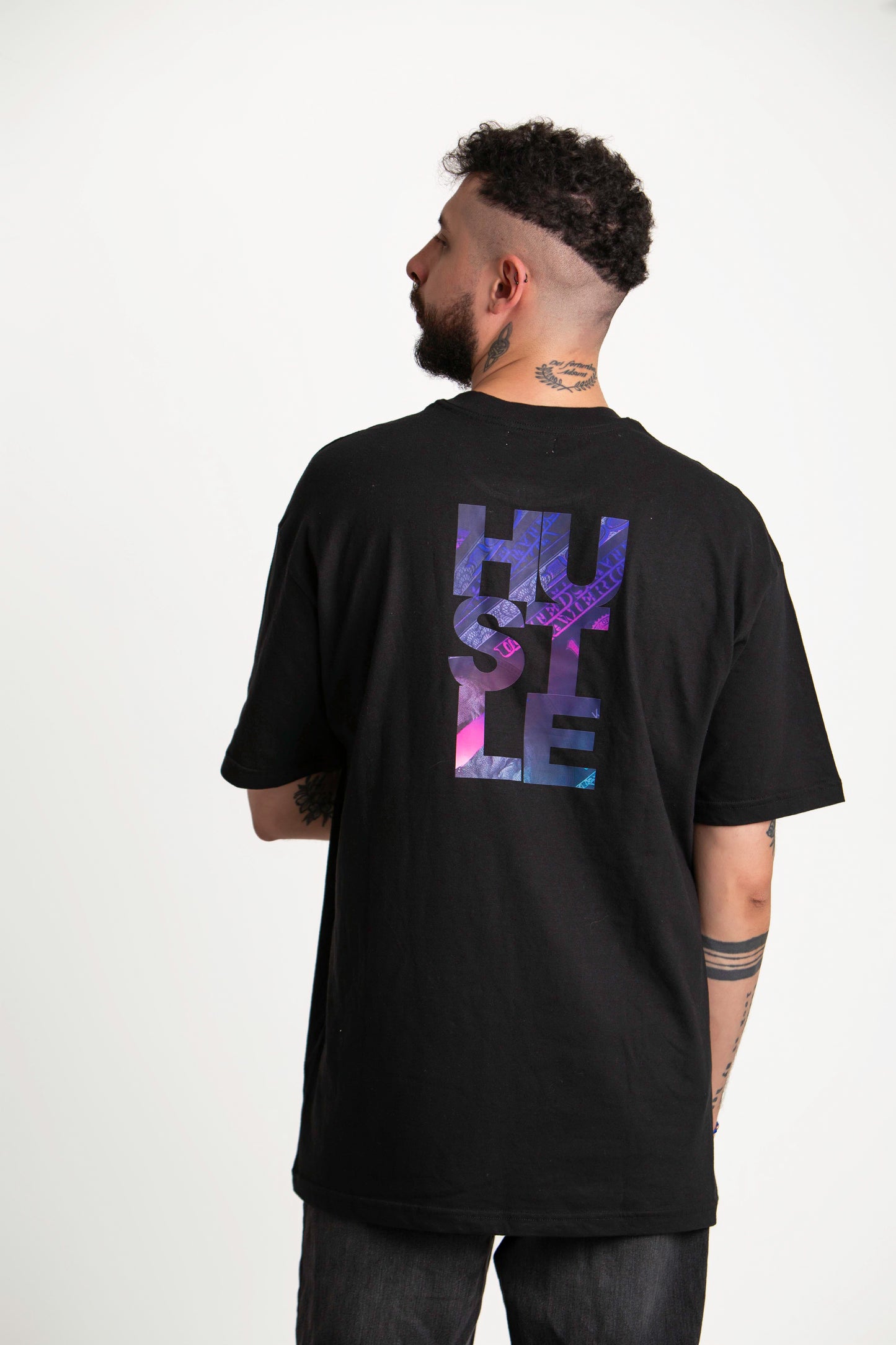 HUSTLE USD OVERSIZE NEGRA